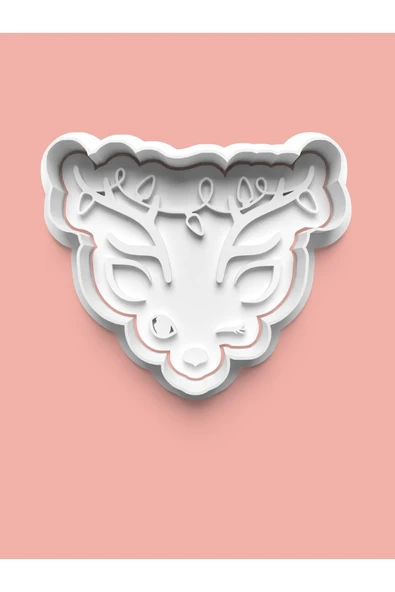 Ren Geyiği Figürü Kurabiye Kalıbı Ve Şeker Hamuru Kalıbı ürün görseli