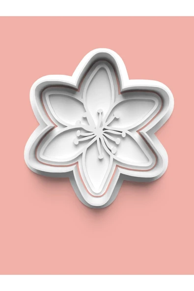 Çiçek Figürü Kurabiye Kalıbı Ve Şeker Hamuru Kalıbı ürün görseli