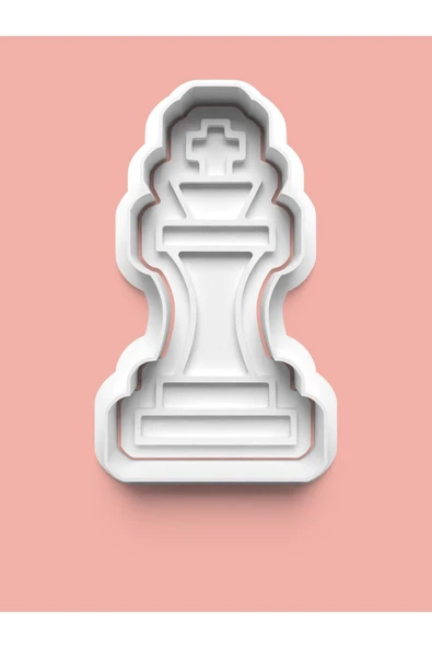 Satranç Şah Taşı Figürü Kurabiye Kalıbı Ve Şeker Hamuru Kalıbı ürün görseli