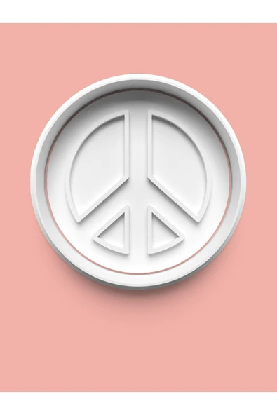 Barış Sembolü Kurabiye Kalıbı Ve Şeker Hamuru Kalıbı ürün görseli