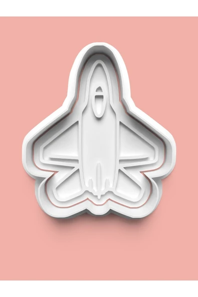 Savaş Uçağı Kurabiye Kalıbı Ve Şeker Hamuru Kalıbı ürün görseli