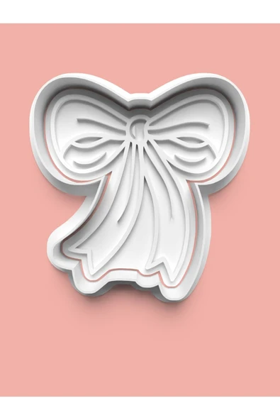 Fiyonk Kurdele Figürü Kurabiye Kalıbı Ve Şeker Hamuru Kalıbı ürün görseli