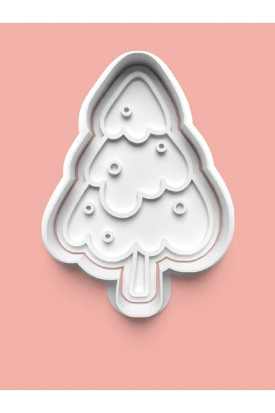 Çam Ağacı Figürü Kurabiye Kalıbı Ve Şeker Hamuru Kalıbı ürün görseli