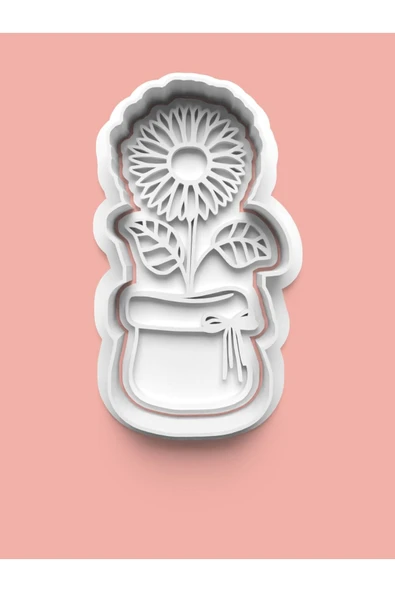 Çiçek Figürü Kurabiye Kalıbı Ve Şeker Hamuru Kalıbı ürün görseli