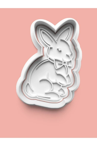 Sevimli Tavşan Kurabiye Kalıbı Ve Şeker Hamuru Kalıbı ürün görseli