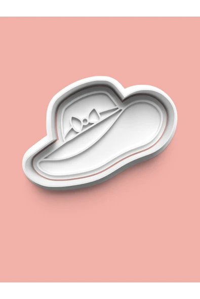 Deniz Kumsal Sahil Temalı Kadın Şapkası Kurabiye Kalıbı Ve Şeker Hamuru Kalıbı ürün görseli