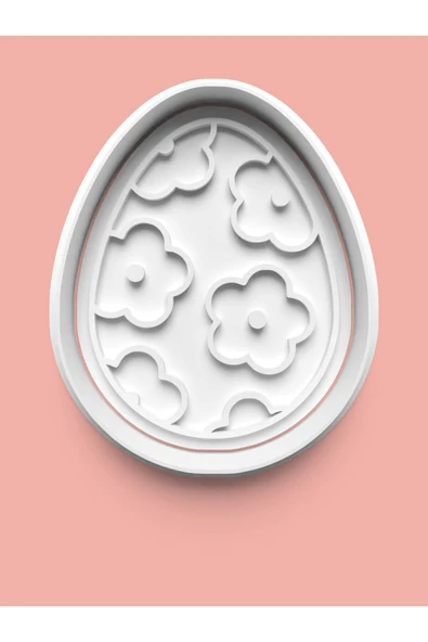 Desenli Yumurta Kurabiye Kalıbı Ve Şeker Hamuru Kalıbı ürün görseli