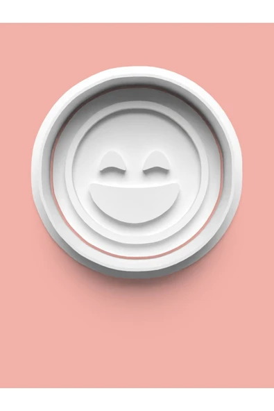 Emoji Surat İfadesi Kurabiye Kalıbı Ve Şeker Hamuru Kalıbı ürün görseli