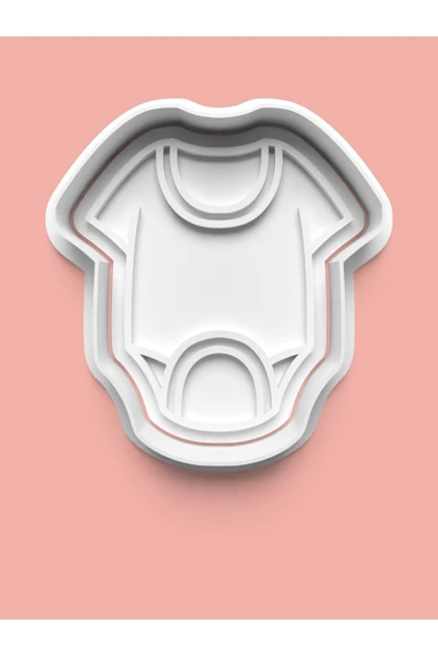Bebek Elbisesi Bebek Zıbını Kurabiye Kalıbı Ve Şeker Hamuru Kalıbı ürün görseli