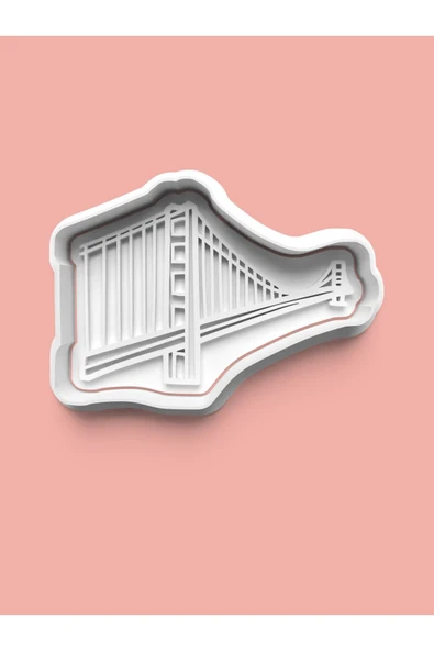 Golden Gate Köprüsü Kurabiye Kalıbı Ve Şeker Hamuru Kalıbı ürün görseli