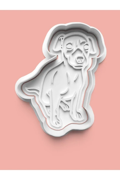 Whipped Köpek Figürü Kurabiye Kalıbı Ve Şeker Hamuru Kalıbı ürün görseli