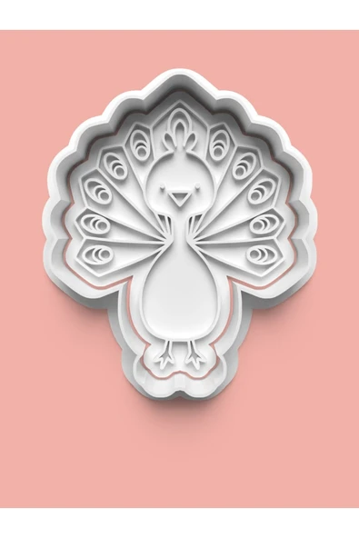 Tavus Kuşu Figürü Kurabiye Kalıbı Ve Şeker Hamuru Kalıbı ürün görseli