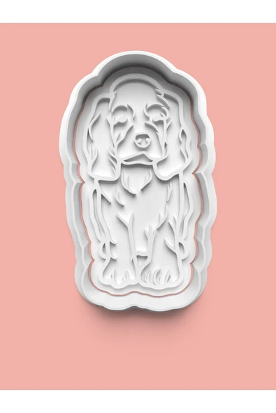 Cocker Spaniel Köpek Figürü Kurabiye Kalıbı Ve Şeker Hamuru Kalıbı ürün görseli