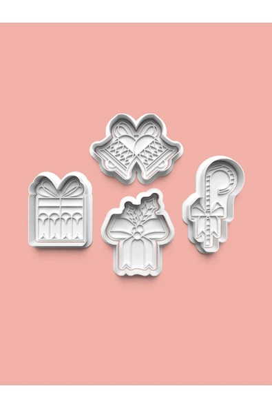 Parti Zamanı Kurabiye Kalıbı Ve Şeker Hamuru Kalıbı 4'lü set ürün görseli
