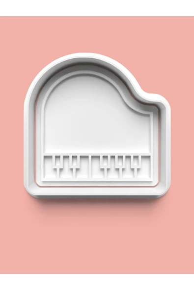 Piano Figürü Kurabiye Kalıbı Ve Şeker Hamuru Kalıbı ürün görseli