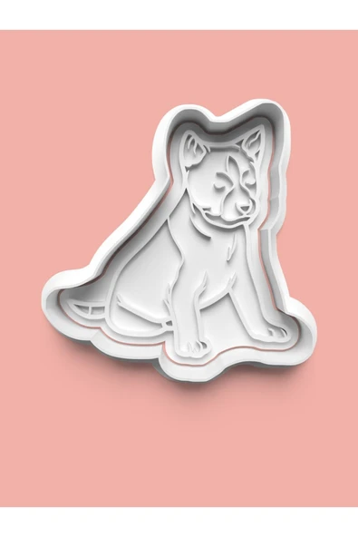 Basenji Köpek Figürü Kurabiye Kalıbı Ve Şeker Hamuru Kalıbı ürün görseli