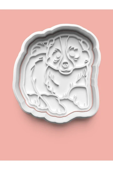 Shetland Sheepdog Köpek Figürü Kurabiye Kalıbı Ve Şeker Hamuru Kalıbı ürün görseli