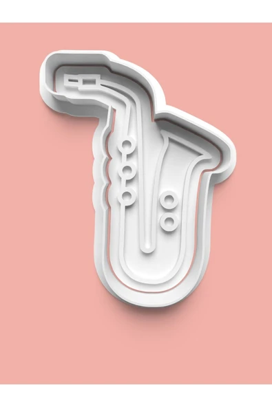 Saksafon Figürü Kurabiye Kalıbı Ve Şeker Hamuru Kalıbı ürün görseli