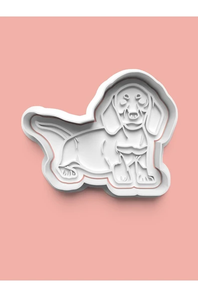 Dachshund Köpek Figürü Kurabiye Kalıbı Ve Şeker Hamuru Kalıbı ürün görseli