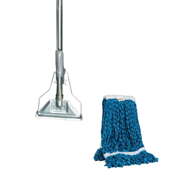 COD-EX Yedek Dar Islak Mop + Saplı Metal Mop Tutucu ürün görseli