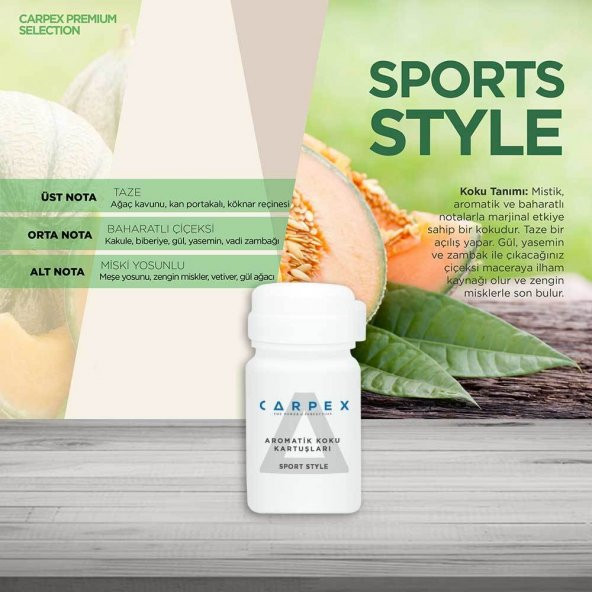Carpex 125 Ml. E2 Power Aromatik Koku Kartuşu Sport Style - 2