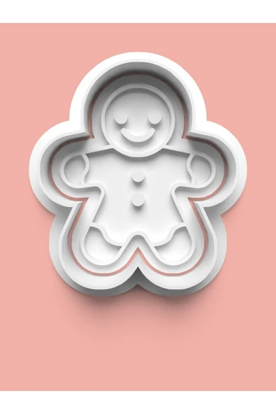 Zencefilli Kurabiye Adamı Kurabiye Kalıbı Ve Şeker Hamuru Kalıbı ürün görseli