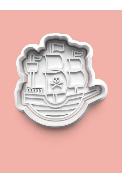 Korsan Gemisi Kurabiye Kalıbı Ve Şeker Hamuru Kalıbı ürün görseli