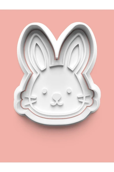 Tavşan Suratı Kurabiye Kalıbı Ve Şeker Hamuru Kalıbı ürün görseli