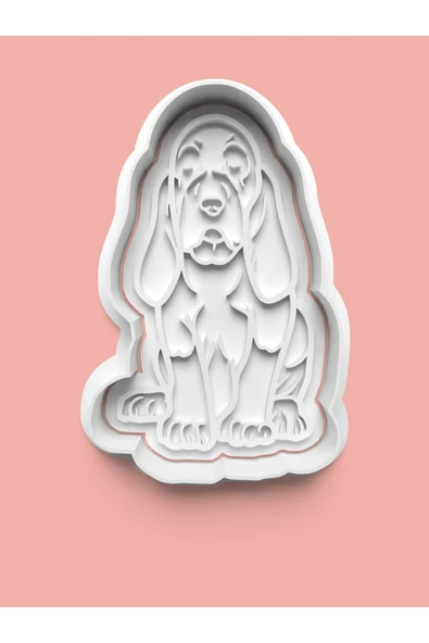Bloodhound Köpek Figürü Kurabiye Kalıbı Ve Şeker Hamuru Kalıbı ürün görseli