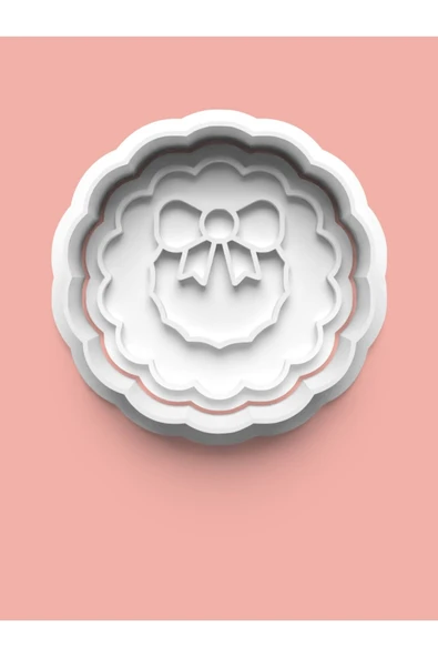 Süslü Kurdele Kurabiye Kalıbı Ve Şeker Hamuru Kalıbı ürün görseli