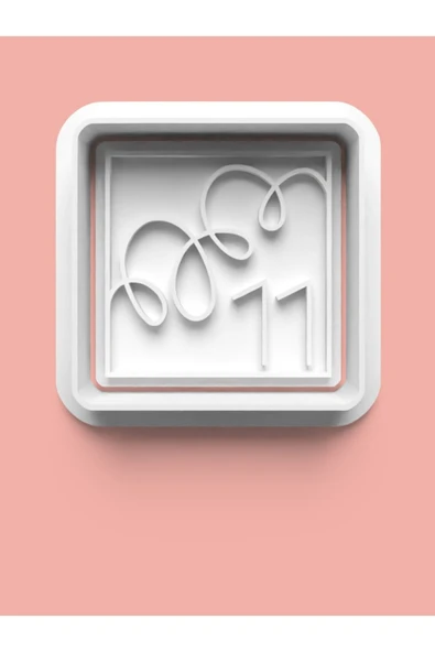 Kareli 11 Numara Figürü Kurabiye Kalıbı Ve Şeker Hamuru Kalıbı - OnBir Rakamı ürün görseli