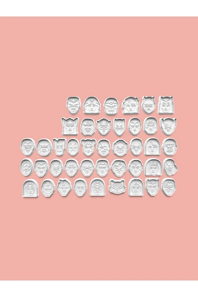 Super Karakterler Seti Figürü Kurabiye Kalıbı Ve Şeker Hamuru Kalıbı 42 Karakter ürün görseli