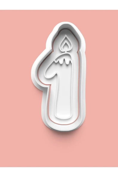 Mum Figürlü Bir Rakamı Kurabiye Kalıbı Ve Şeker Hamuru Kalıbı - 1 Numara ürün görseli