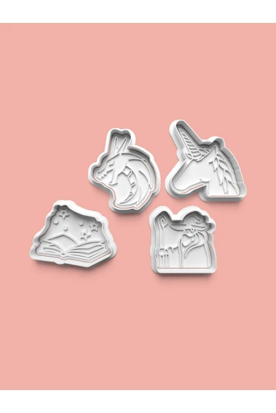 Masal Teması Kurabiye Kalıbı Ve Şeker Hamuru Kalıbı 4'lü set ürün görseli