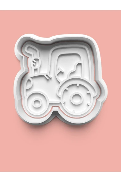 Traktör Figürü Kurabiye Kalıbı Ve Şeker Hamuru Kalıbı ürün görseli