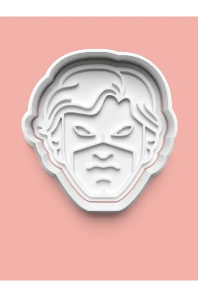 Captain Marvel Kaptan Marvel Figürü Kurabiye Kalıbı Ve Şeker Hamuru Kalıbı ürün görseli