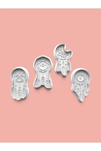 Düş Kapanı Teması Kurabiye Kalıbı Ve Şeker Hamuru Kalıbı 4'lü set ürün görseli