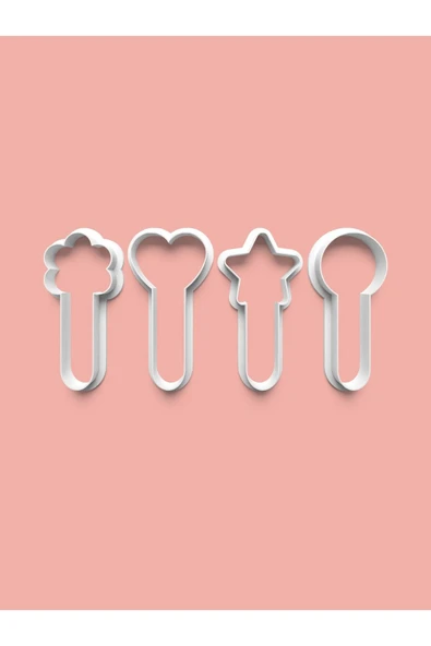 Çikolata Çubukları Kurabiye Kalıbı Ve Şeker Hamuru Kalıbı 4'lü set ürün görseli