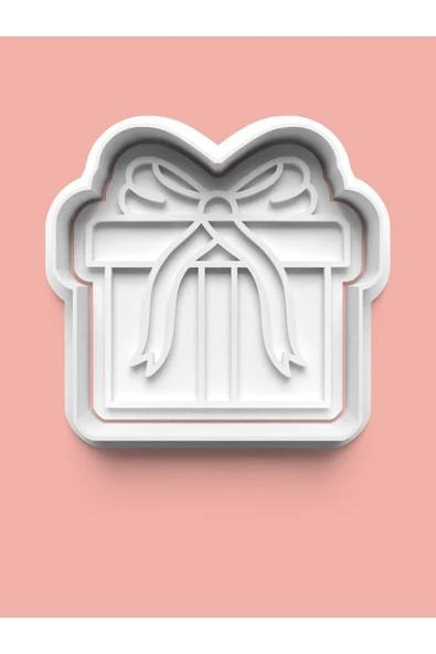 Hediye Kutusu Kurabiye Kalıbı Ve Şeker Hamuru Kalıbı ürün görseli