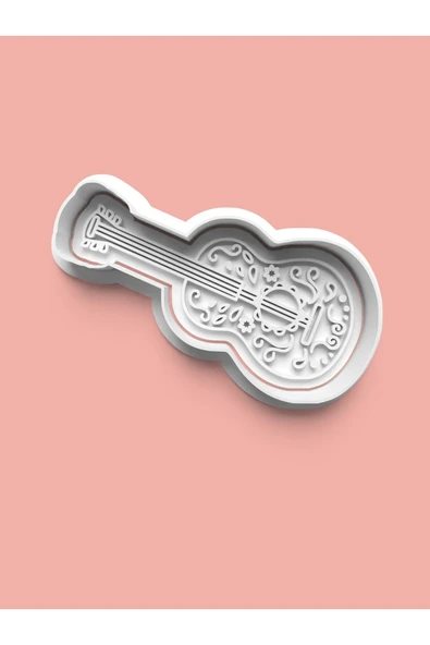 Gitar Figürü Kurabiye Kalıbı Ve Şeker Hamuru Kalıbı ürün görseli
