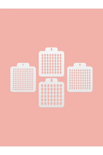 Zencefilli Kurabiye Çoklu Kesici Kurabiye Kalıbı ve Şeker Hamuru Kalıbı 6mm-8mm-10mm-12mm 4'lü set ürün görseli