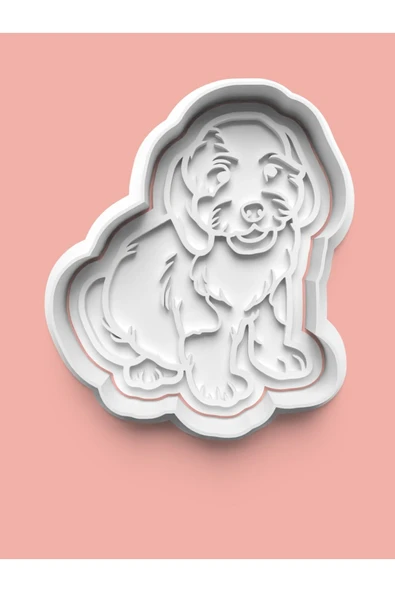 Bearded Colly Köpek Figürü Kurabiye Kalıbı Ve Şeker Hamuru Kalıbı ürün görseli