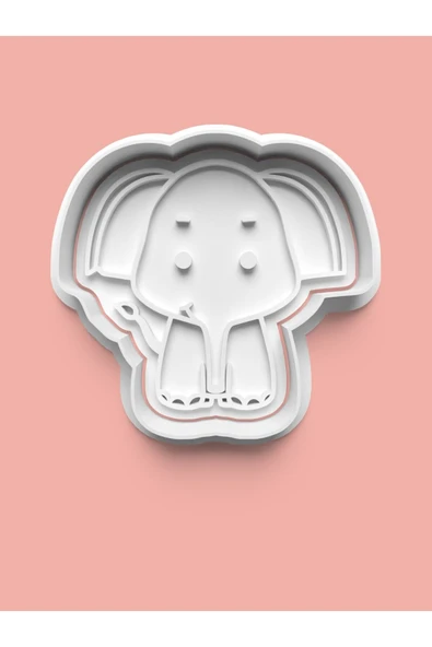 Sevimli Fil Figürü Kurabiye Kalıbı Ve Şeker Hamuru Kalıbı ürün görseli