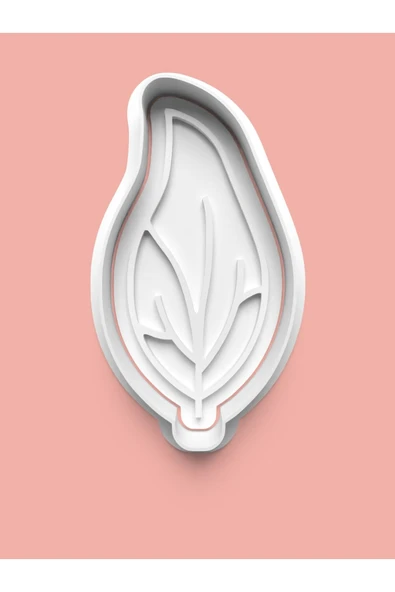 Yaprak Figürü Kurabiye Kalıbı Ve Şeker Hamuru Kalıbı ürün görseli