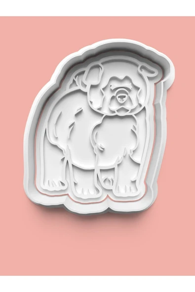 Akita İnu Köpek Figürü Kurabiye Kalıbı Ve Şeker Hamuru Kalıbı ürün görseli