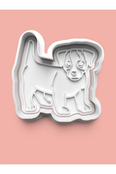 Jack Russel Terrier Köpek Figürü Kurabiye Kalıbı Ve Şeker Hamuru Kalıbı ürün görseli
