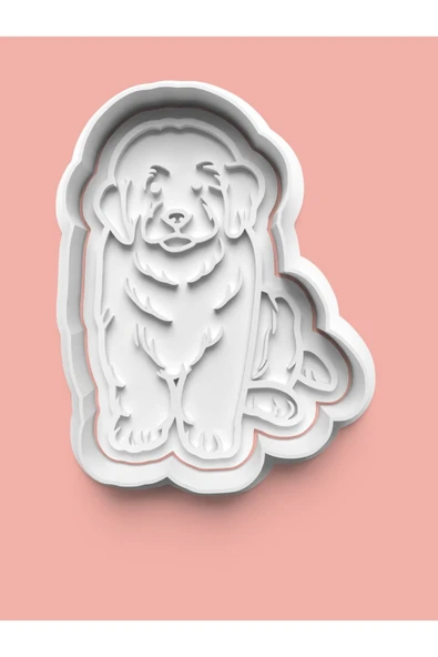 Newfoundland Köpek Figürü Kurabiye Kalıbı Ve Şeker Hamuru Kalıbı ürün görseli