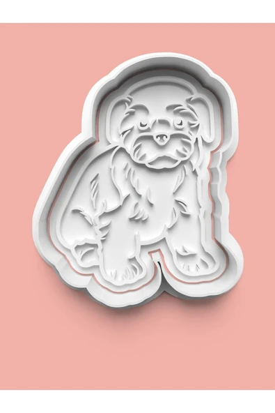 Ihasa Apso Köpek Figürü Kurabiye Kalıbı Ve Şeker Hamuru Kalıbı ürün görseli