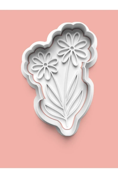 Çiçek Modeli Kurabiye Kalıbı Ve Şeker Hamuru Kalıbı ürün görseli