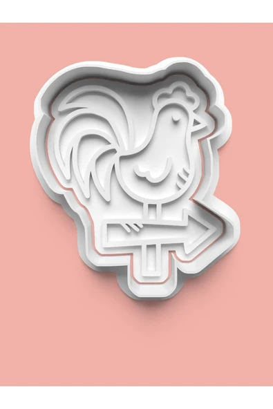 Horoz Figürü Kurabiye Kalıbı Ve Şeker Hamuru Kalıbı ürün görseli